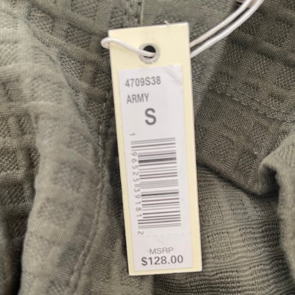 MAX STUDIO London Army Green Top/Sweatshirt: NWT! SMALL Retail $128! Runs Large! - Picture 4 of 4